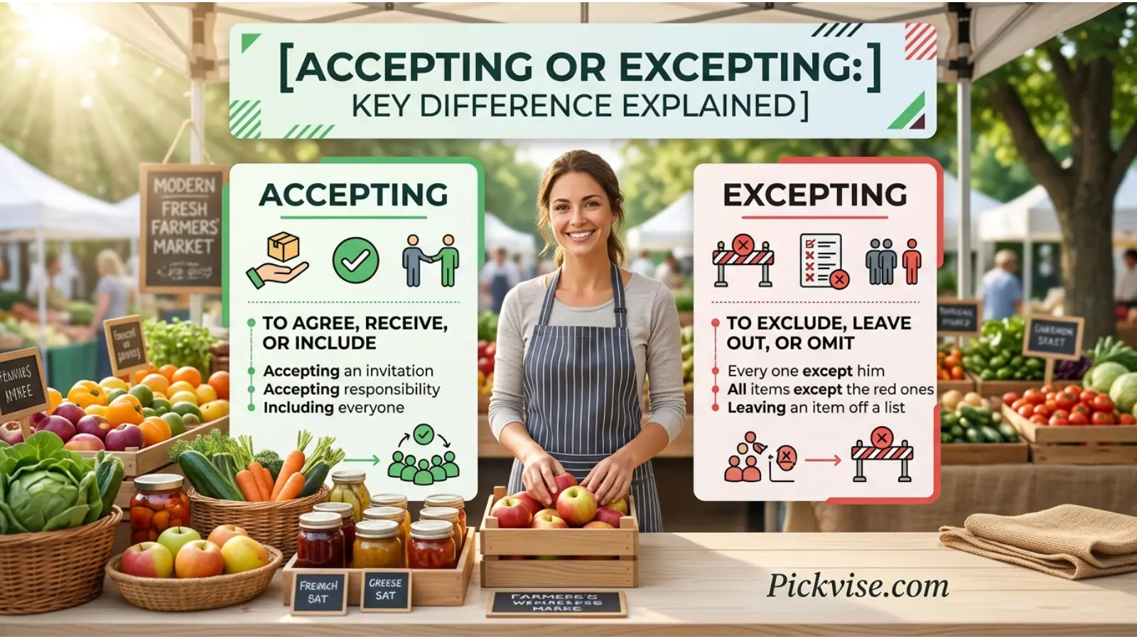 Accepting or Excepting: Key Difference Explained