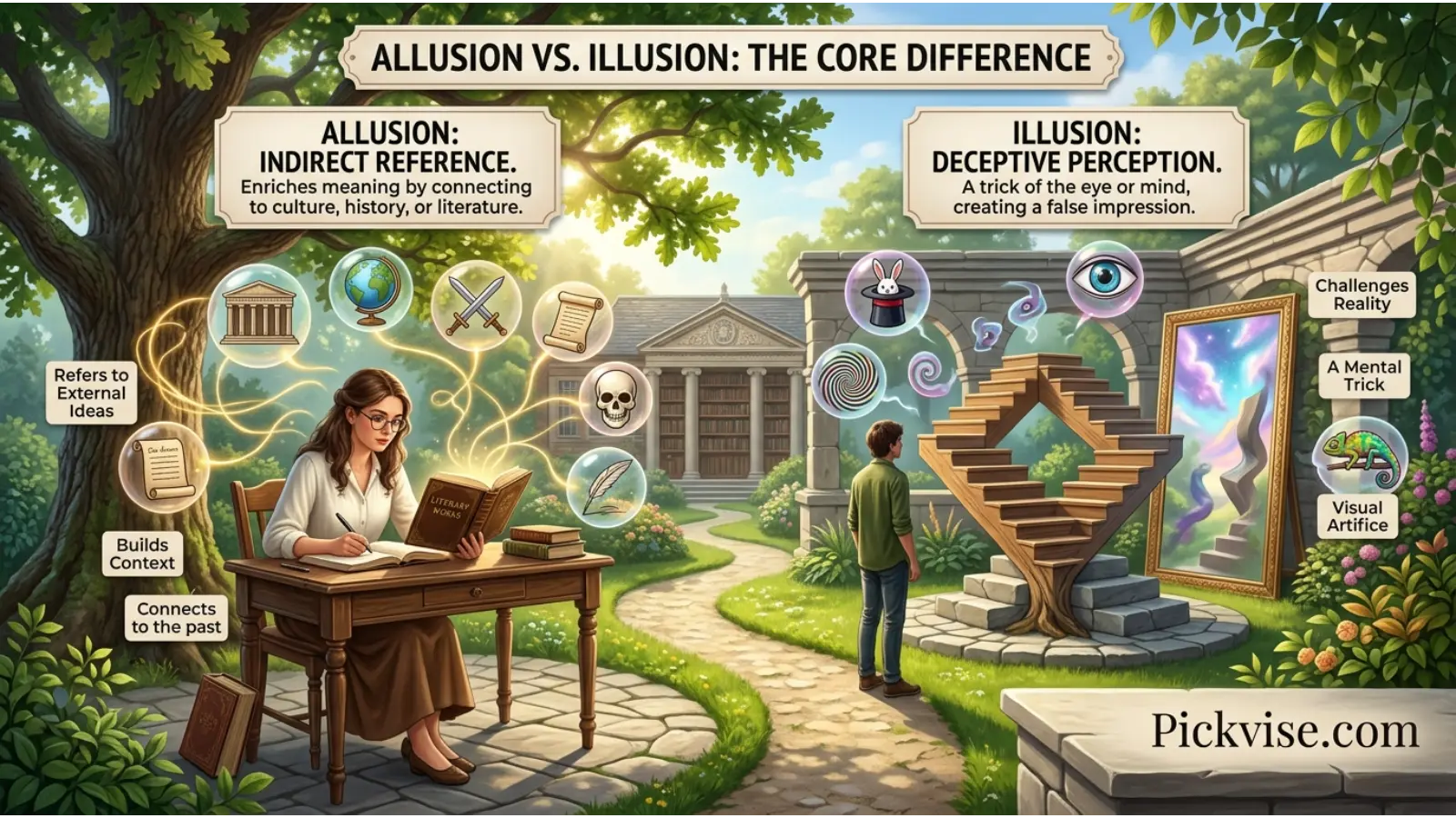 Key Difference Between Allusion and Illusion