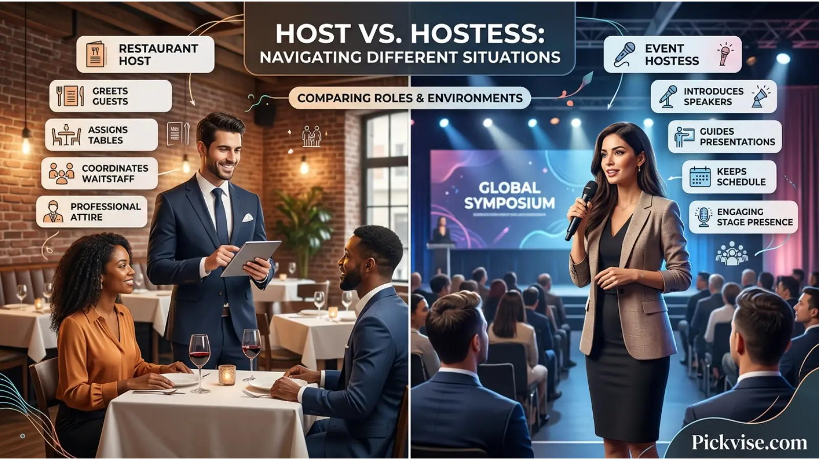 Host or Hostess: Comparison Table