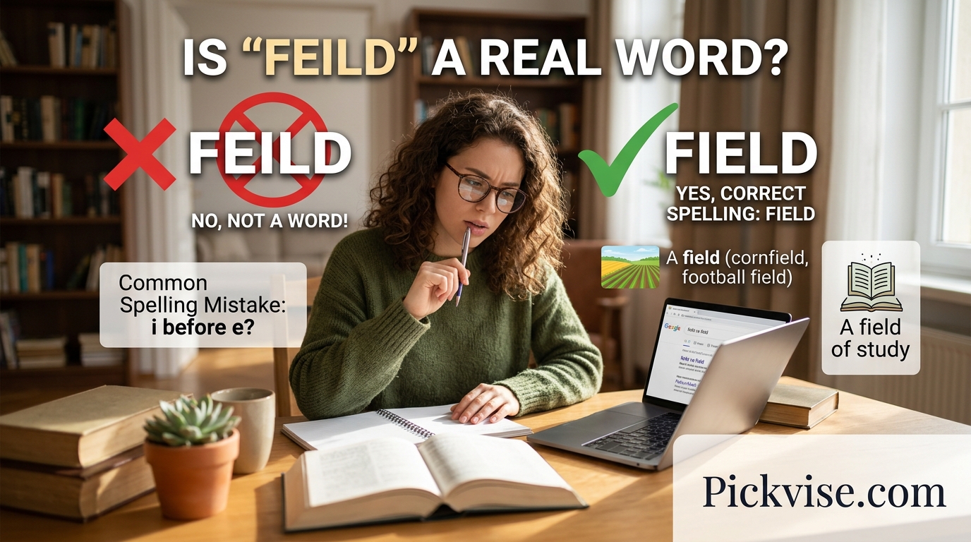 Is Feild a Real Word?