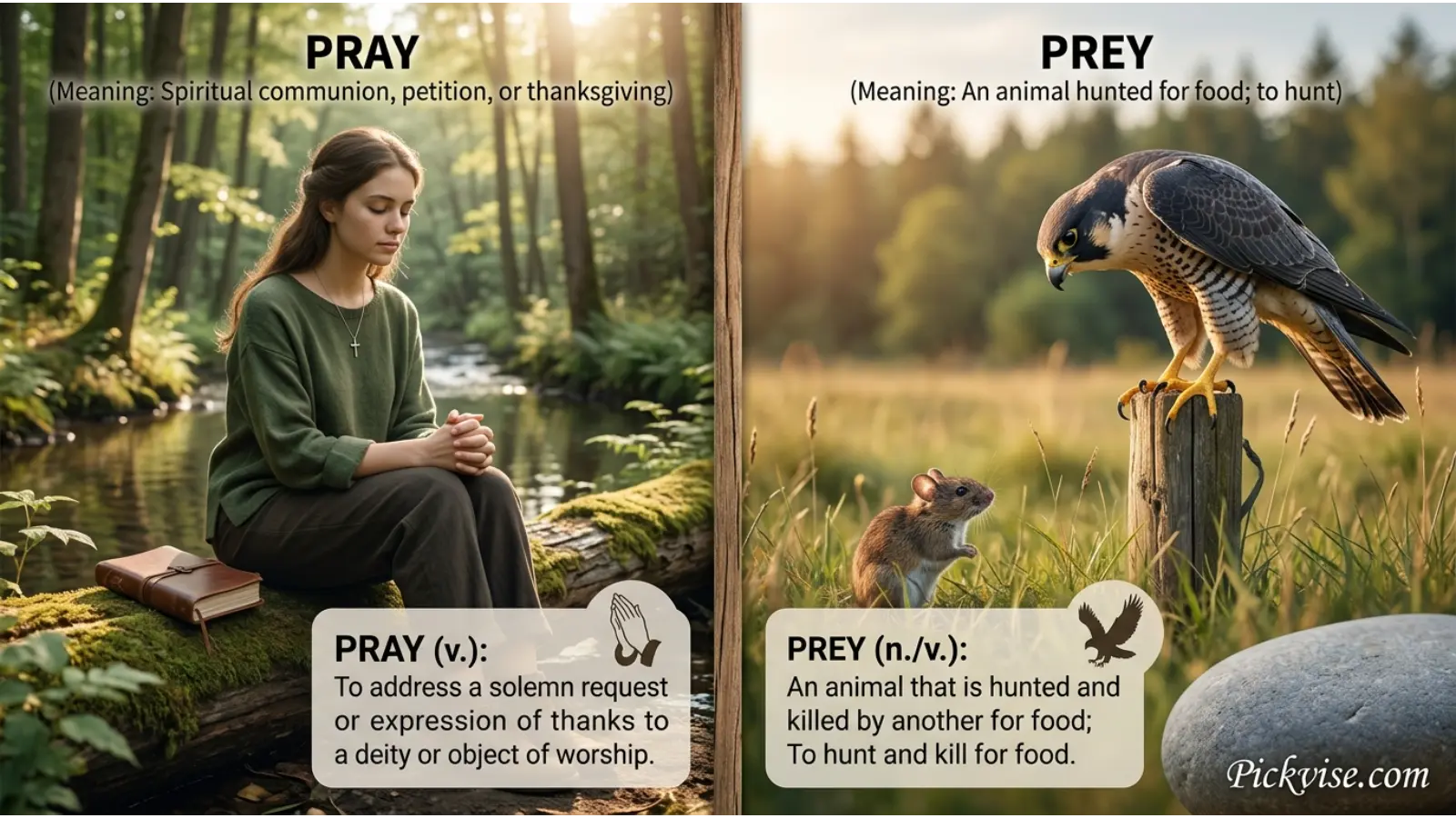 Meaning of Pray or Prey