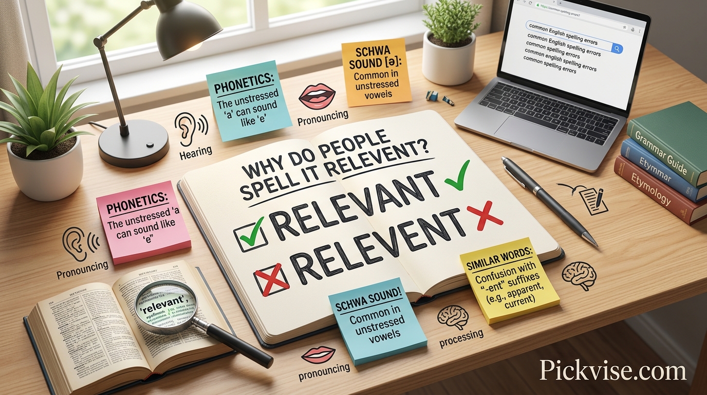 Why Do People Spell Relevant as Relevent?