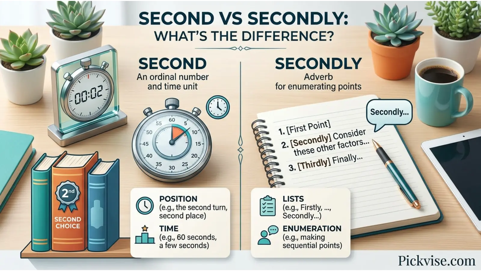 Second or Secondly