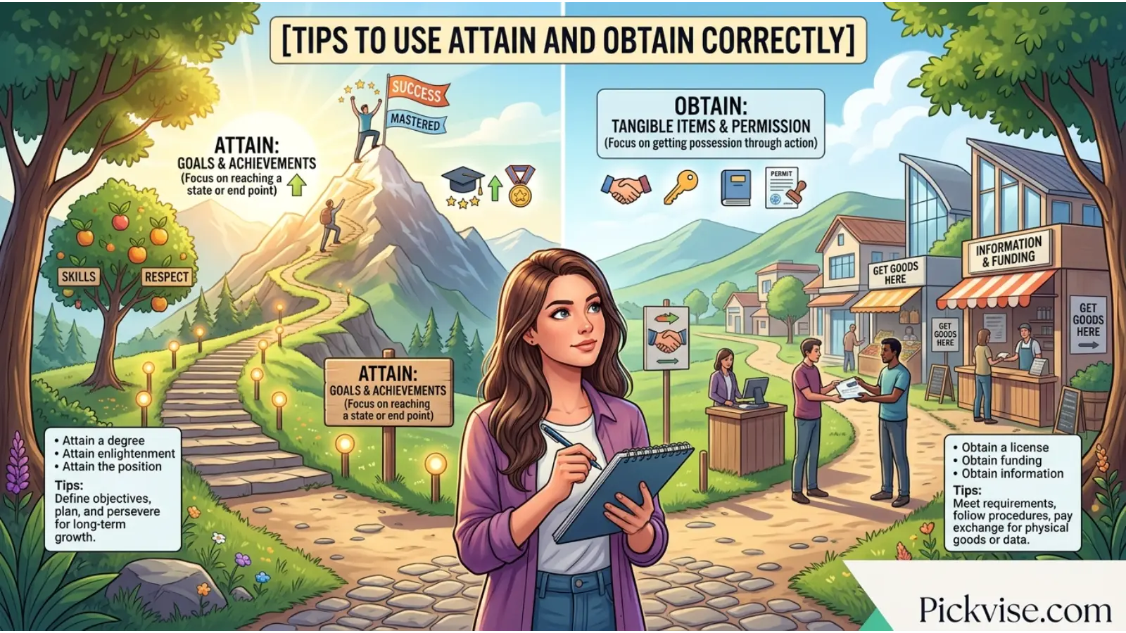 Tips to Use Attain and Obtain Correctly