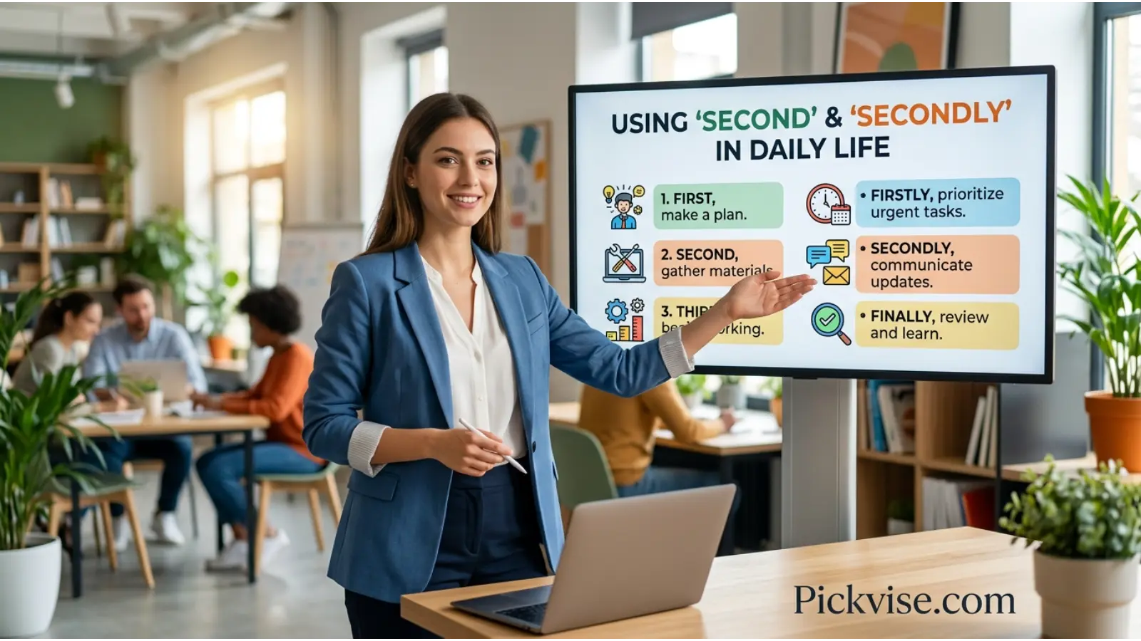 Using Second and Secondly in Daily Life