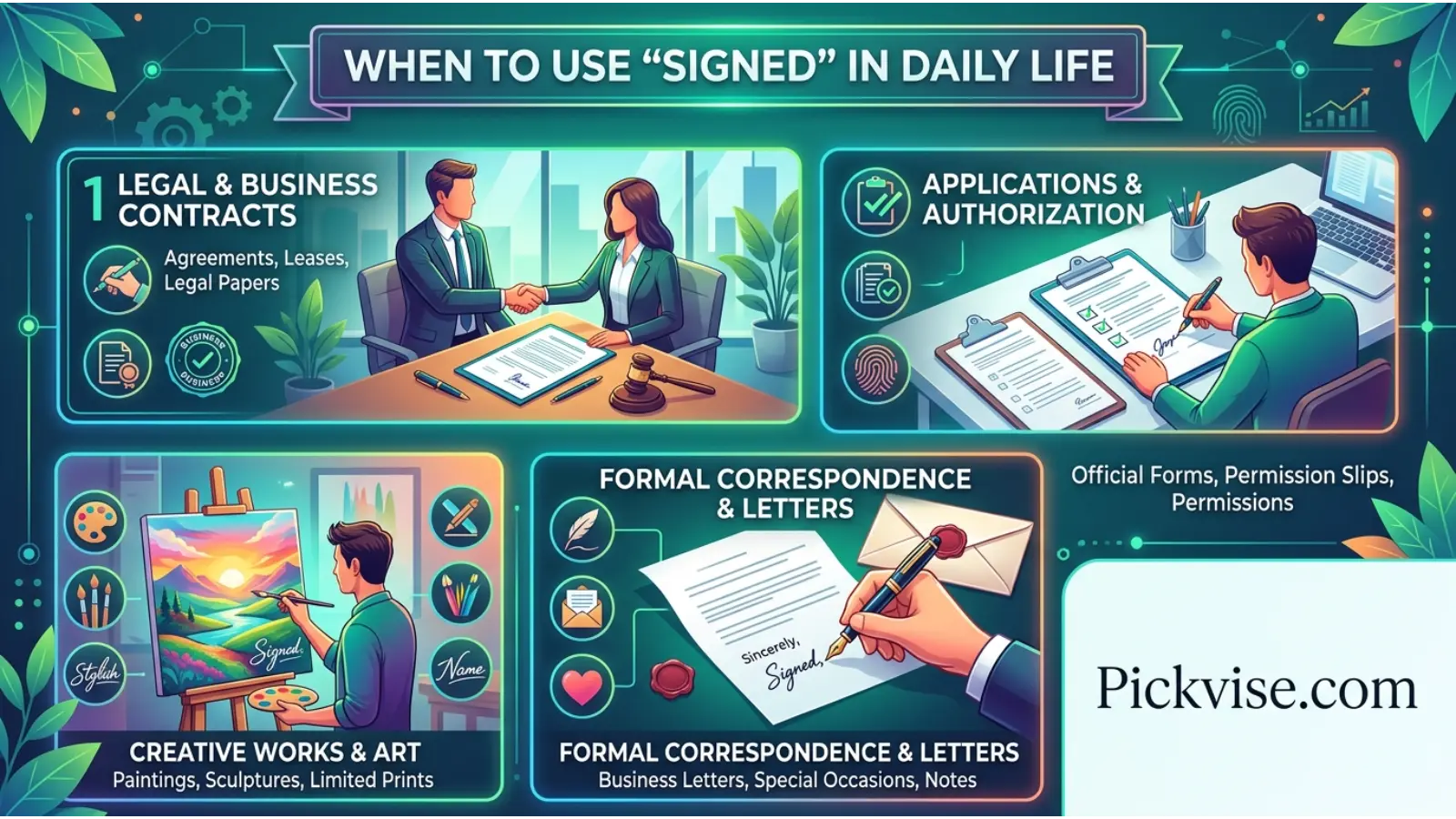 When to Use “Signed” in Daily Life