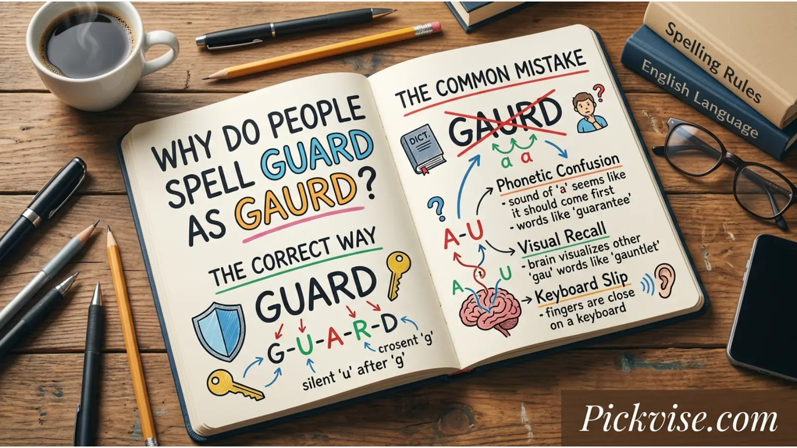 Why Do People Spell Guard as Gaurd?