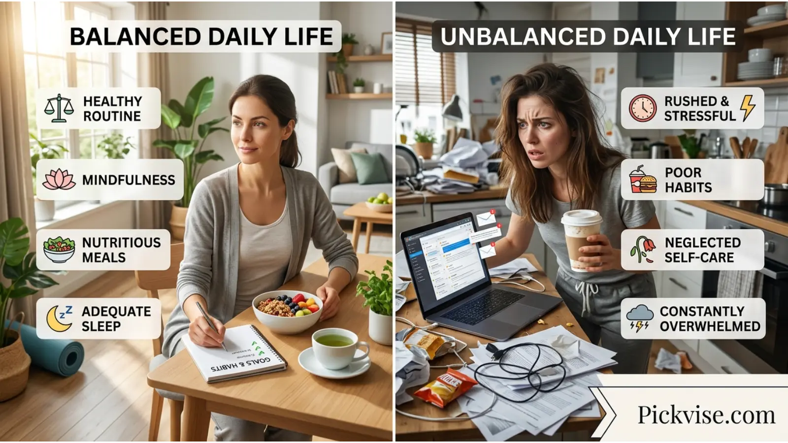 Balanced vs Unbalanced in Daily Life