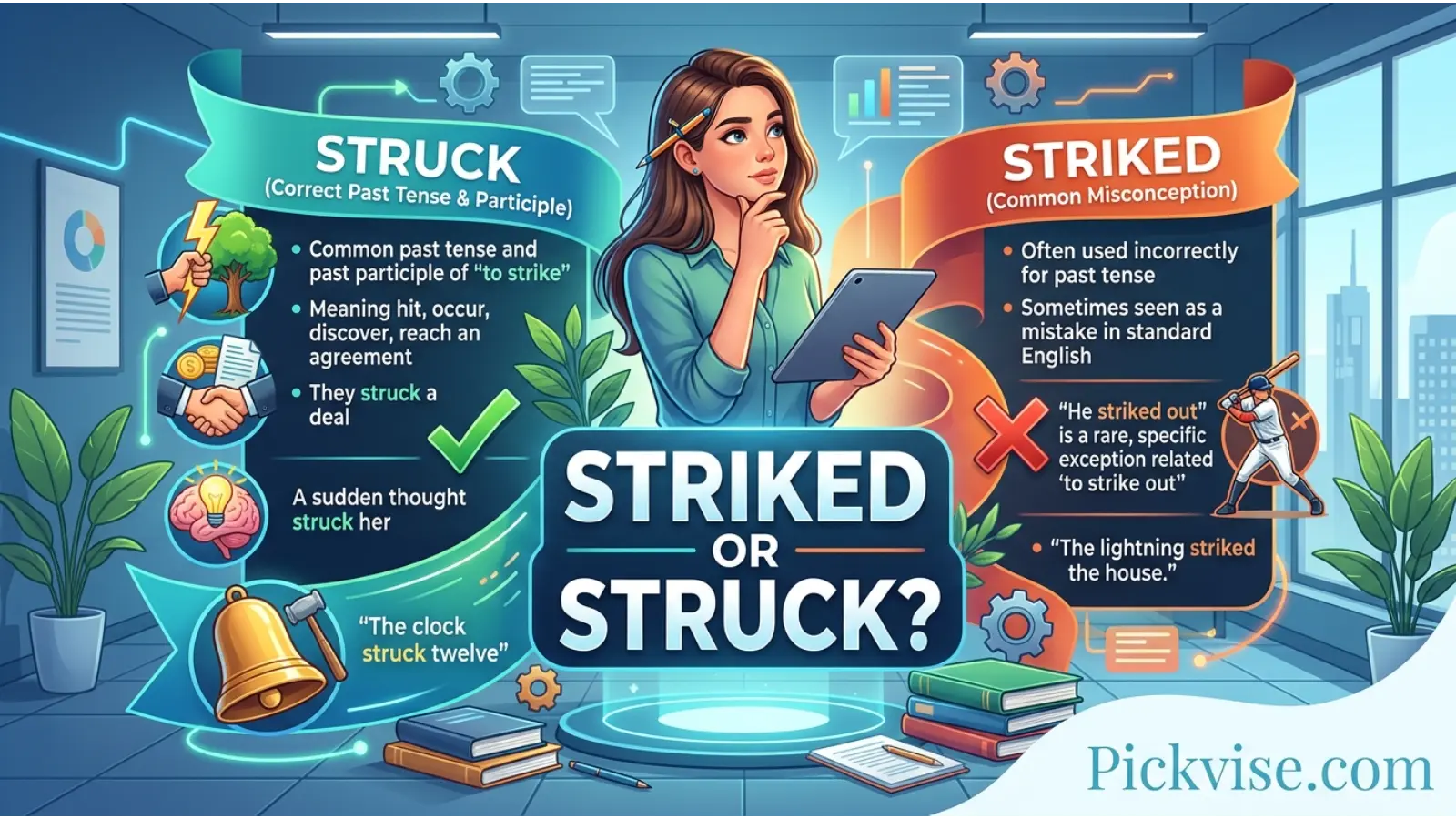 Striked or Struck