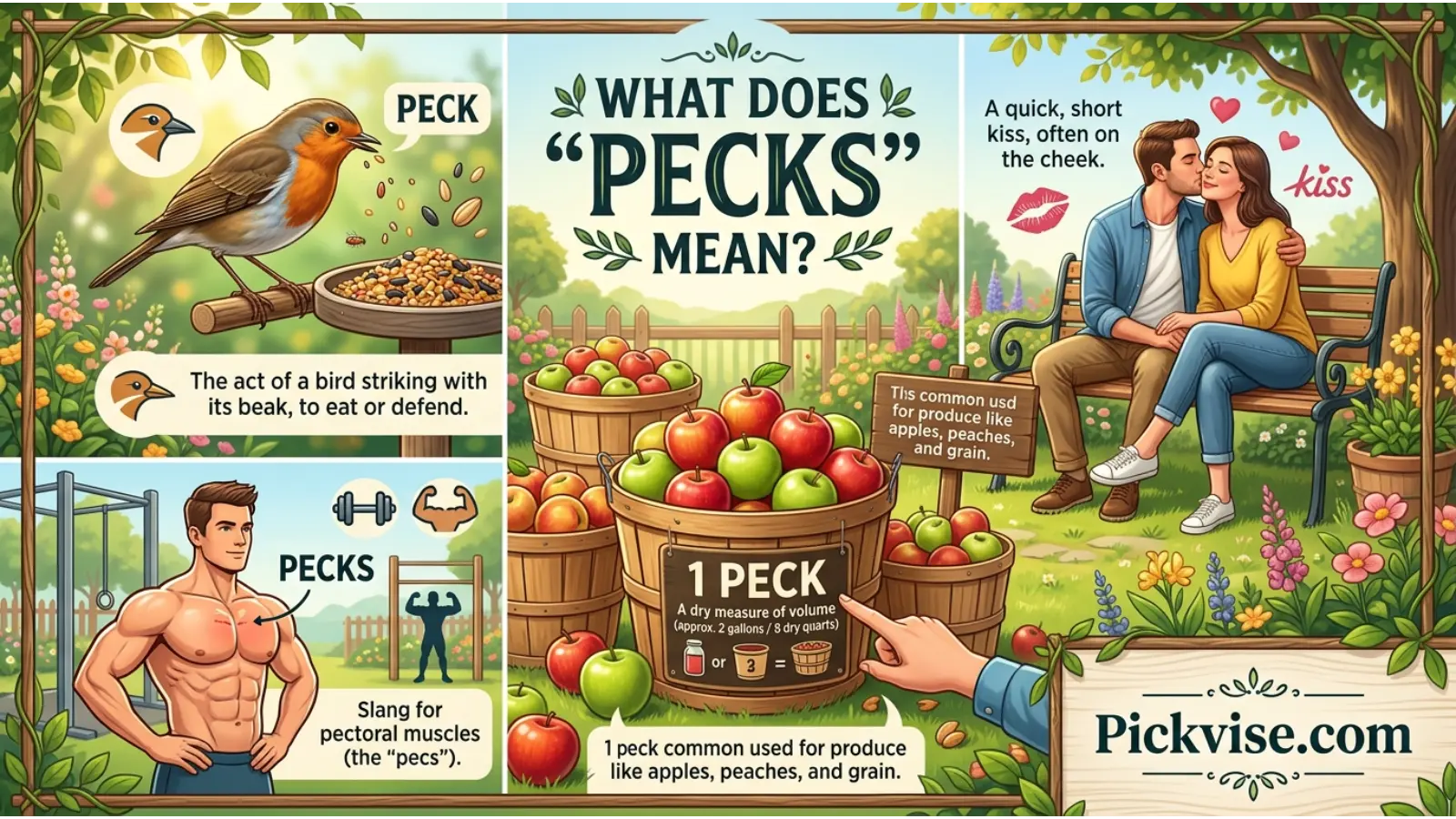 What Does "Pecks" Mean?