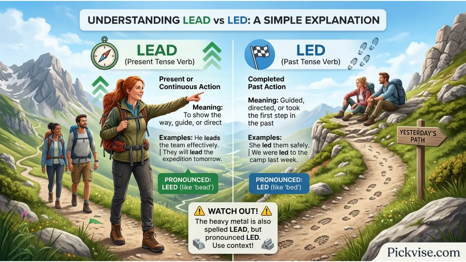 Simple Explanation of Lead vs Led