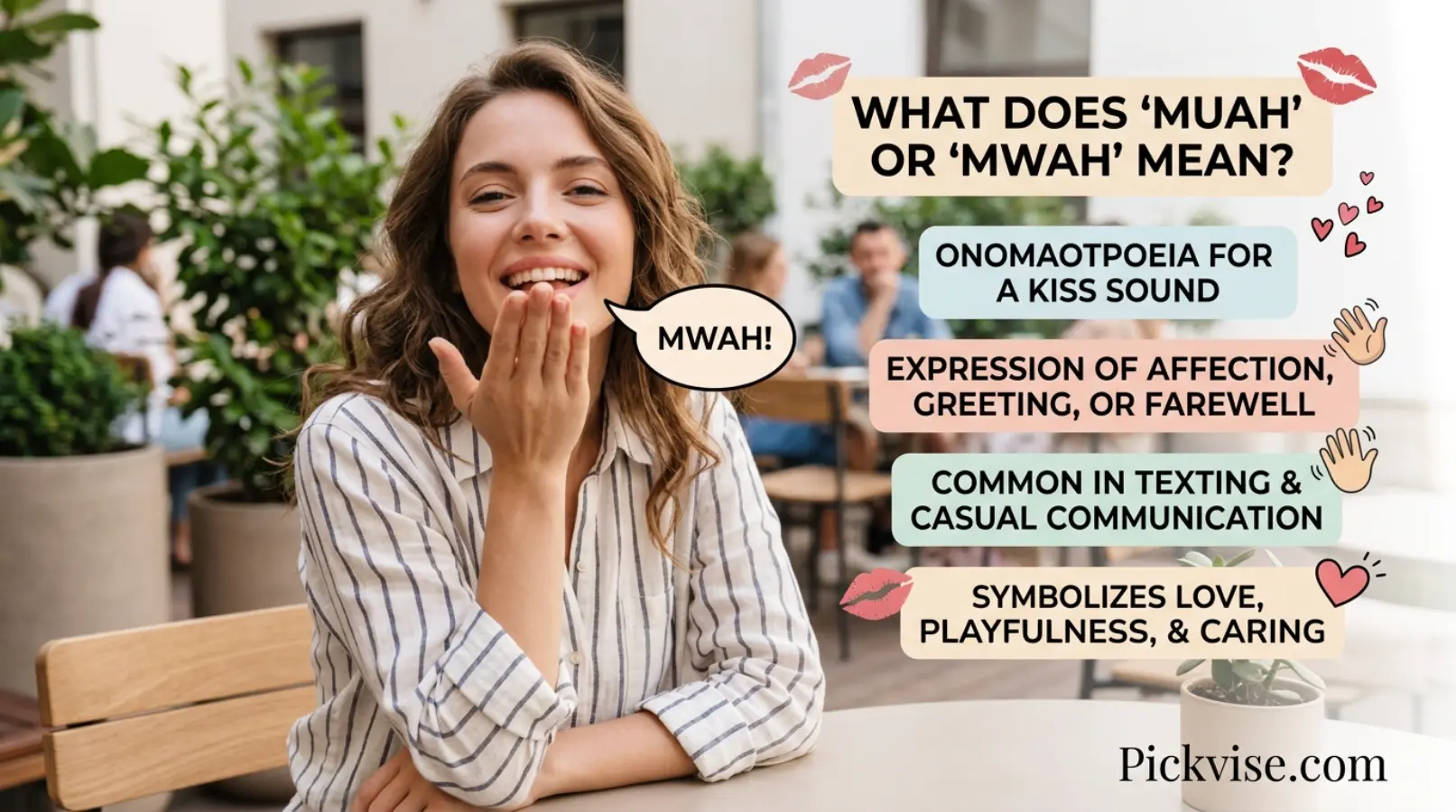 What Does Muah or Mwah Mean?