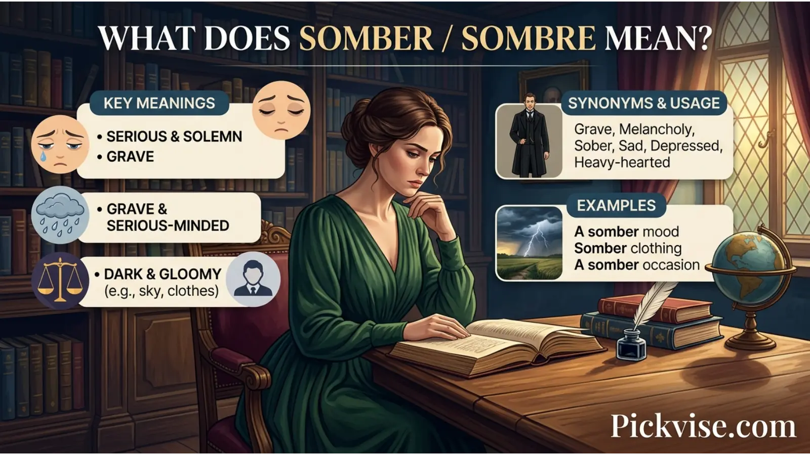 What Does Somber or Sombre Mean?