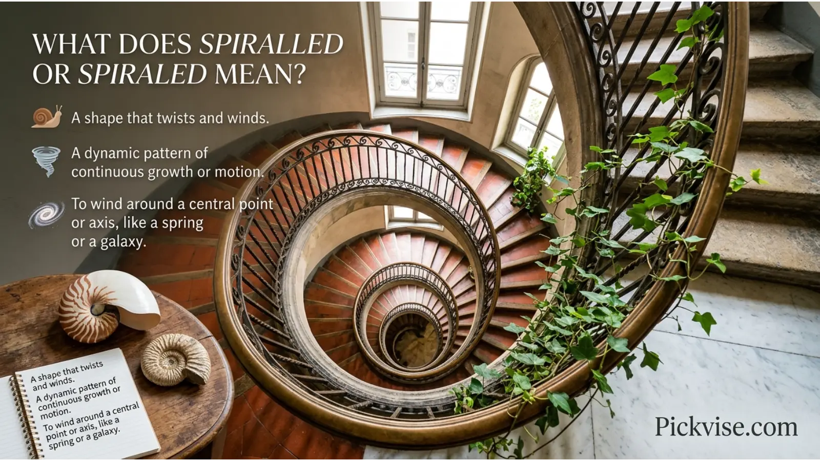 What Does Spiralled or Spiraled Mean?