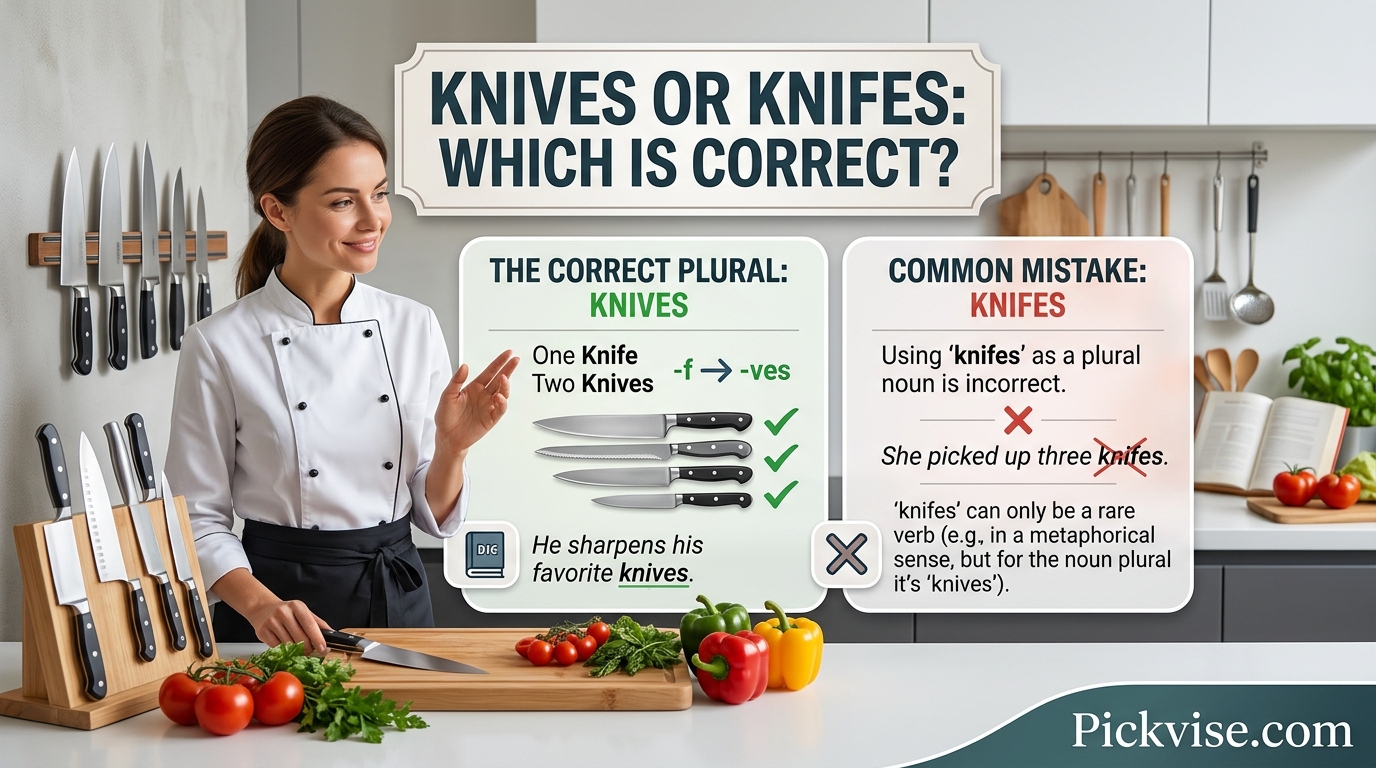 Knives or Knifes: Which Is Correct?