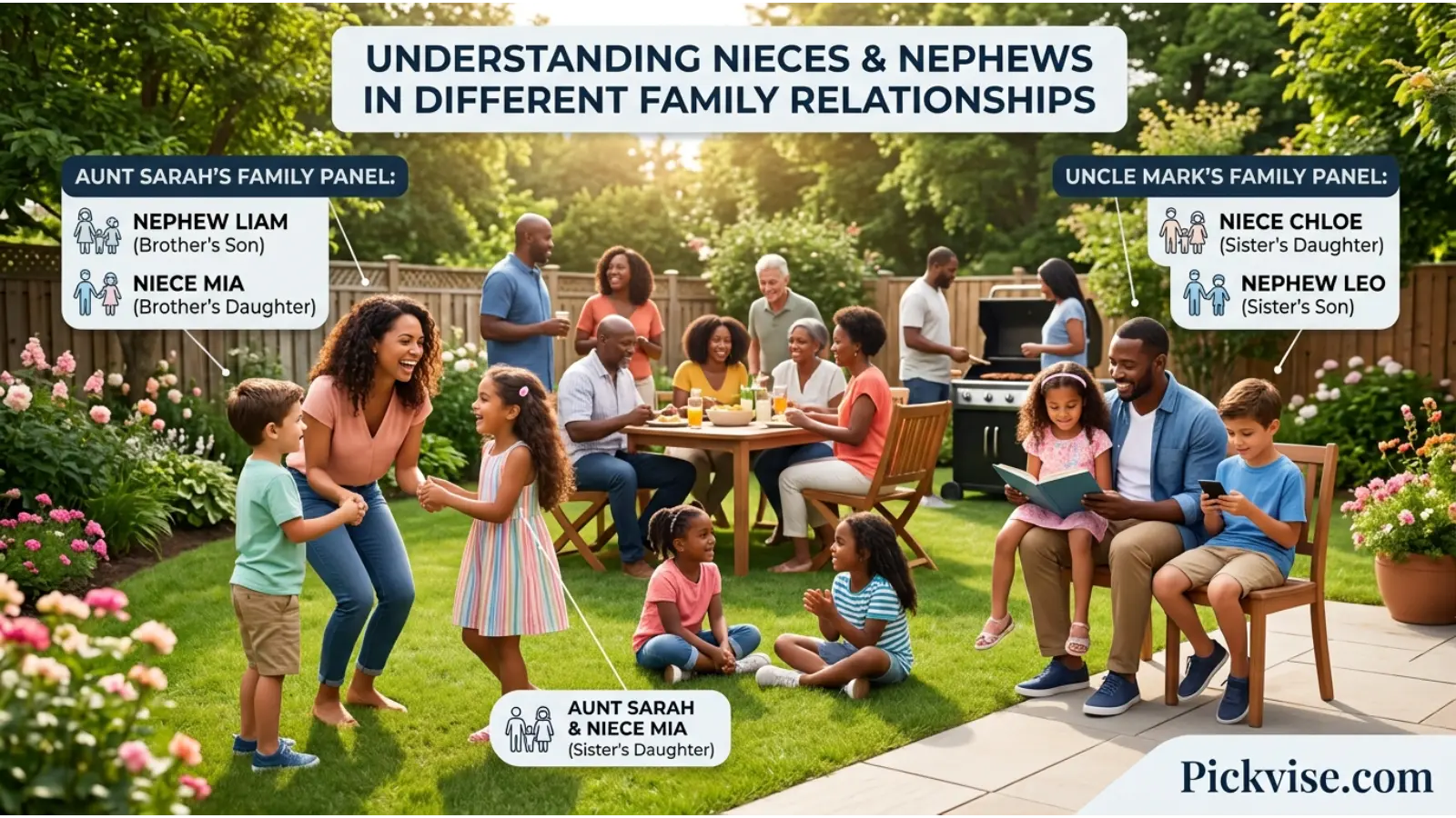 Niece and Nephew in Different Family Relationships