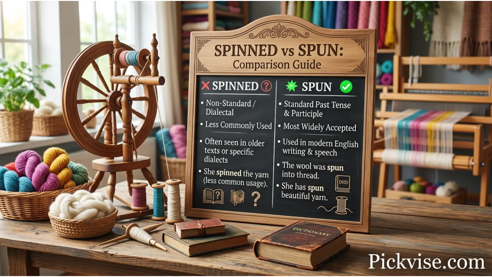 Spinned vs Spun Comparison Table