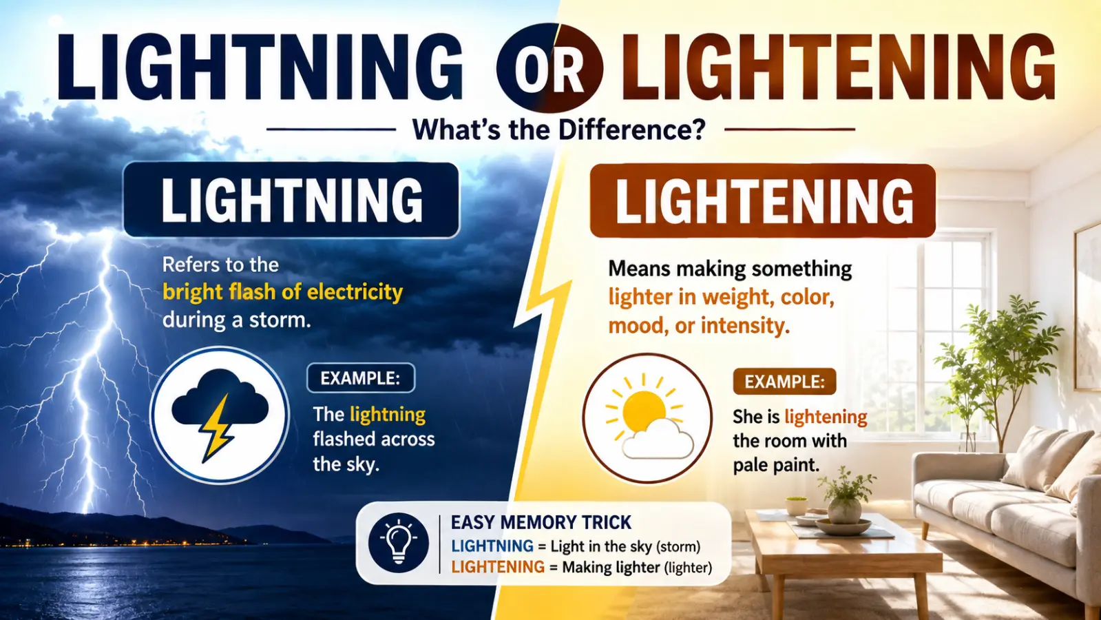 Lightning or Lightening